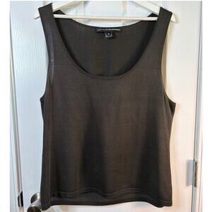 LINDA ALLARD Ellen Tracy Sleeveless Silk Top Size XL Women's